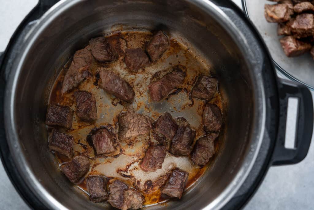 searing beef in instant pot.