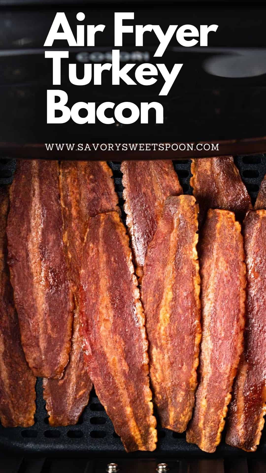 Air Fryer Turkey Bacon Savory Sweet Spoon