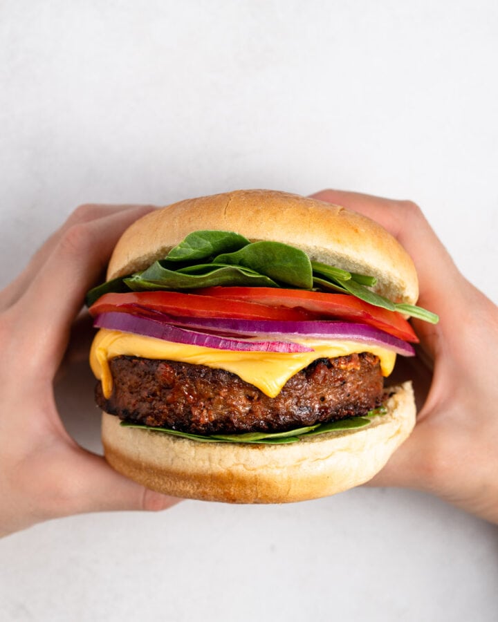 Air Fryer Beyond Burgers Savory Sweet Spoon