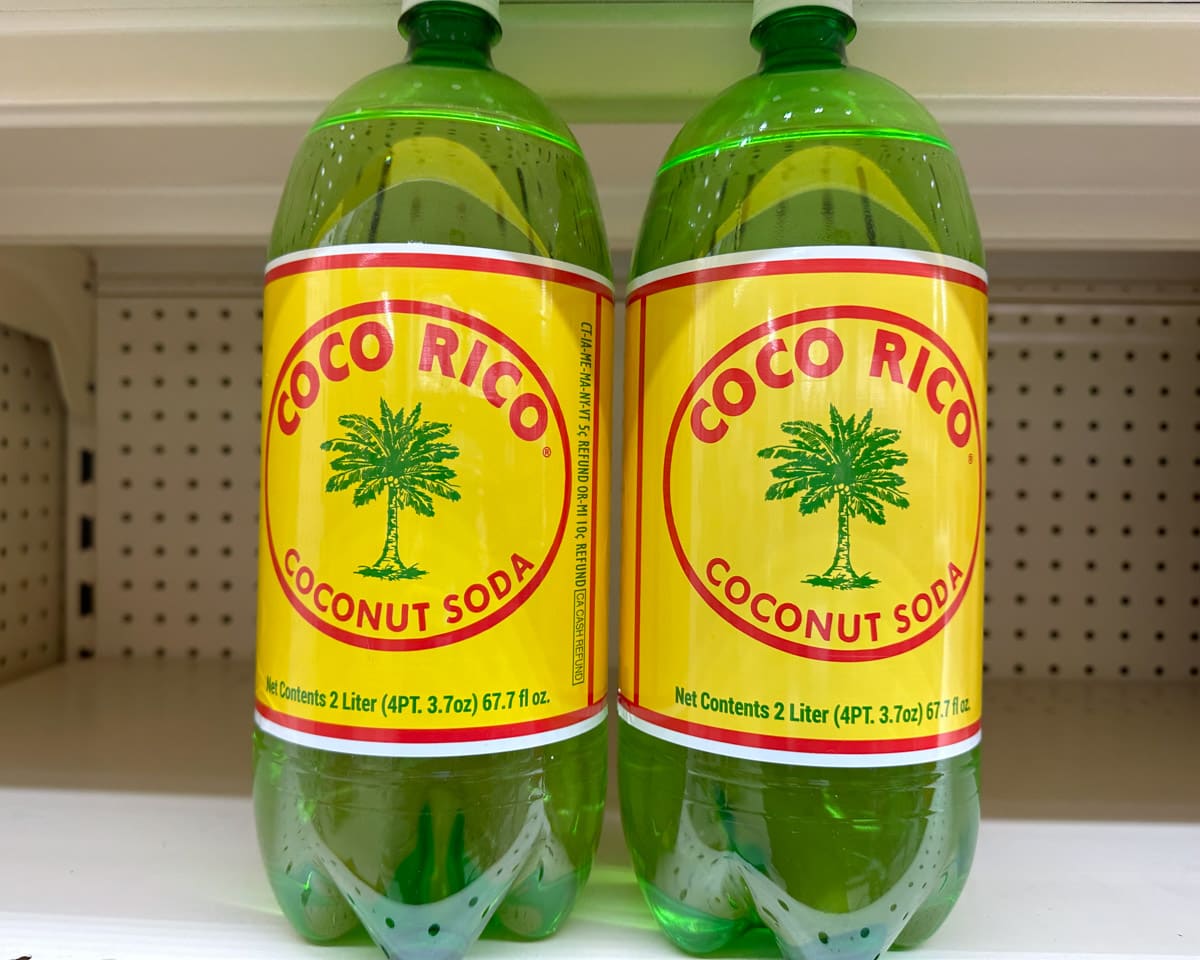 bottles of coconut soda.