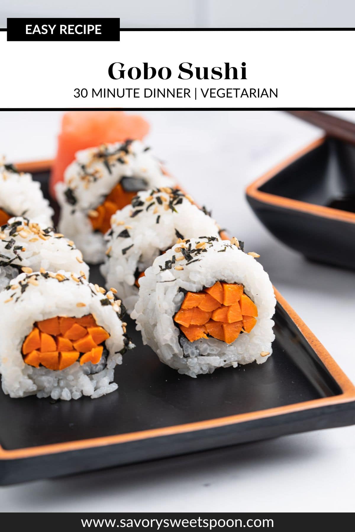 Gobo Sushi Savory Sweet Spoon