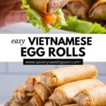 cha gio (vietnamese egg rolls).