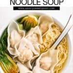 shrimp and pork wonton noodle soup.