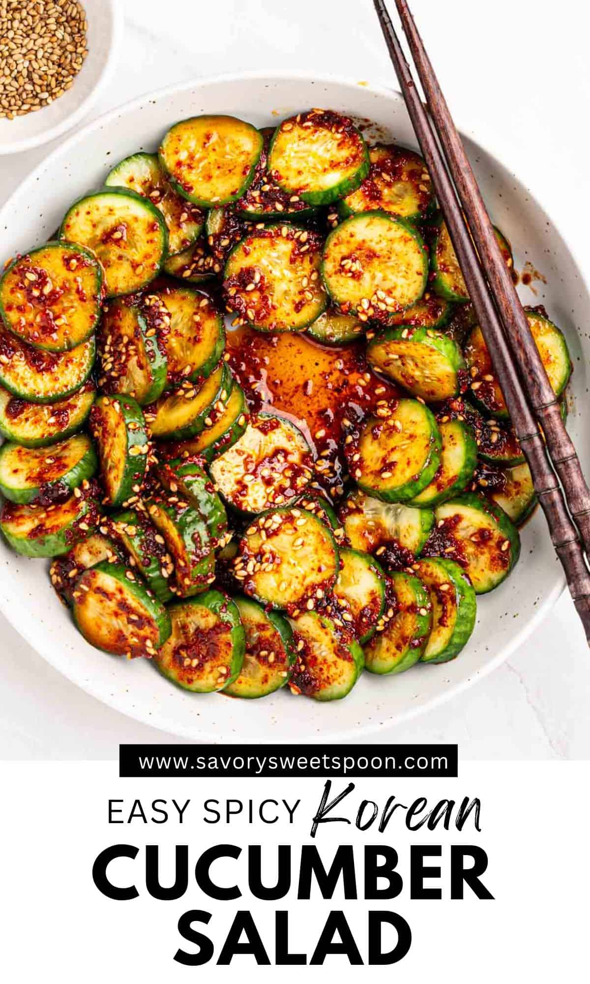 Korean Cucumber Salad (Oi Muchim) Savory Sweet Spoon