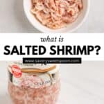 salted shrimp.